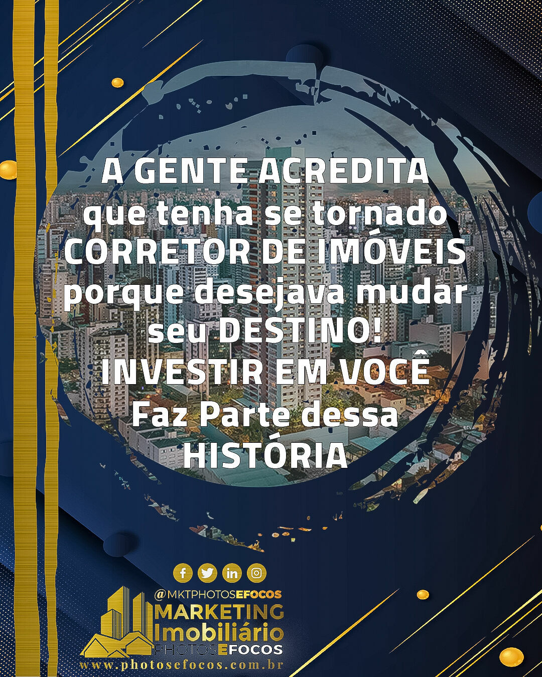 Foto A Gente acredita que você tenha se tornado corretor de imóveis porque desejava mudar seu destino! Foto A Gente acredita que você tenha se tornado corretor de imóveis porque desejava mudar seu destino! - Imagem 0