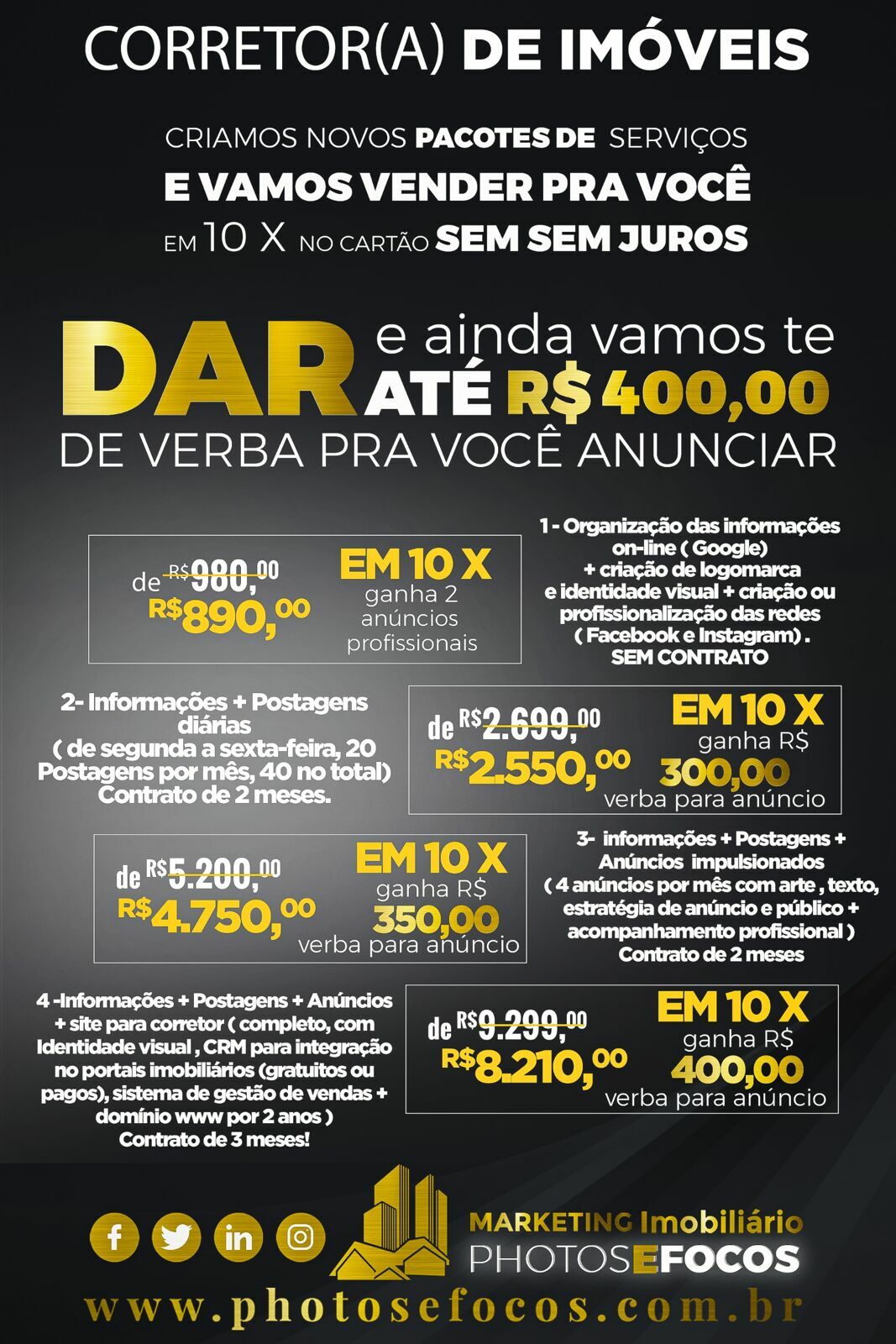 Foto Ouvimos vocês e VAMOS VENDER seu projeto de profissionalização digital em 10 X SEM JUROS no cartão! Foto Ouvimos vocês e VAMOS VENDER seu projeto de profissionalização digital em 10 X SEM JUROS no cartão! - Imagem 0